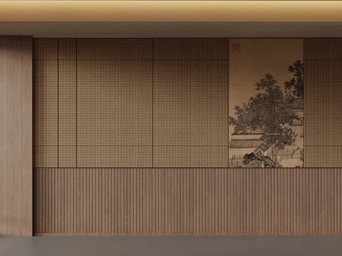 New Chinese Wall Song style background wall