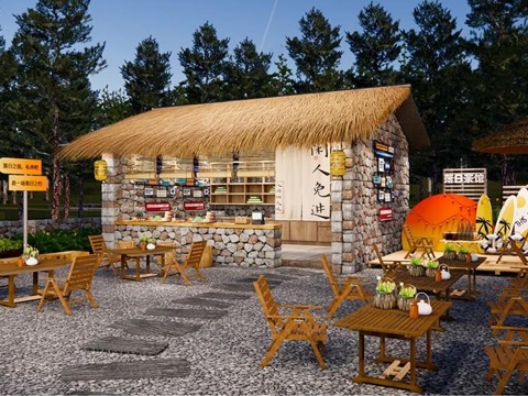 Modern Camps Camps Camps Small Courtyard Camps Selling Kiosks Camps Stone Houses