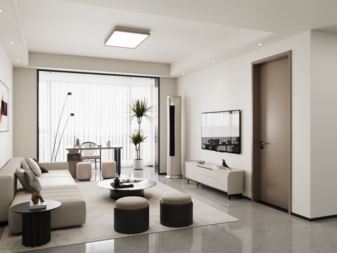 Cream living room