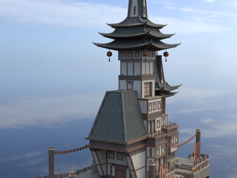 Japanese-style architecture Japanese-style ancient architecture Japanese-style castle Japanese-style palace ancient architecture