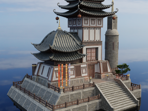 Japanese-style architecture Japanese-style ancient architecture Japanese-style castle Japanese-style palace ancient architecture