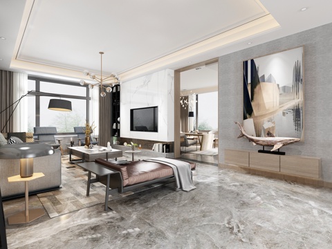 modern living room space