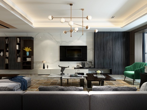 modern living room space