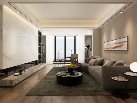 modern living room space