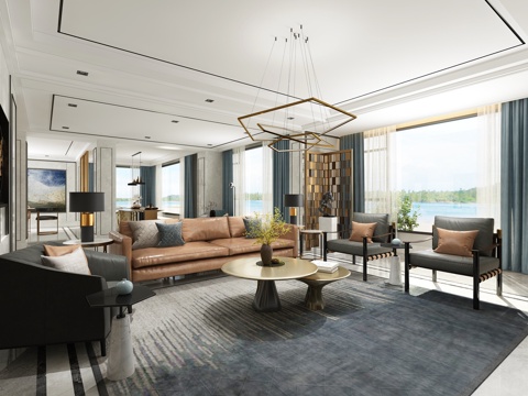 modern living room space