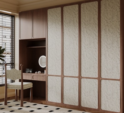 Modern Mid-century Style Wardrobe Dresser