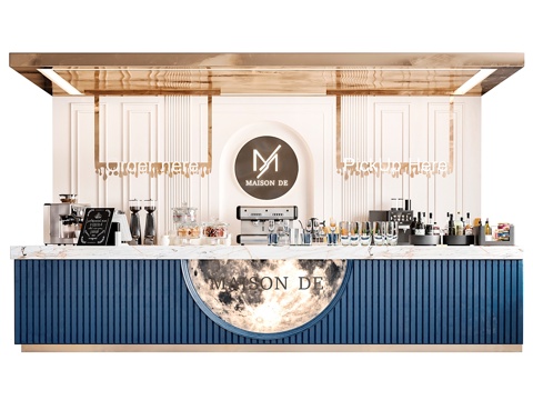 Classic style coffee spot with coffee maker