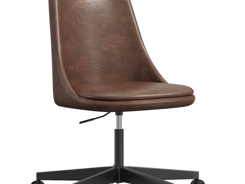 Jaz Leather Swivel Desk Chair