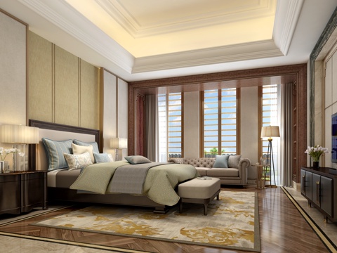 Modern Style Master Bedroom