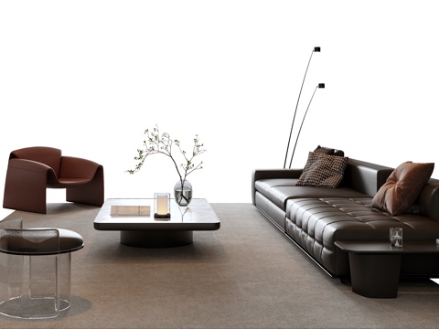 Italian Sofa Coffee Table Combination