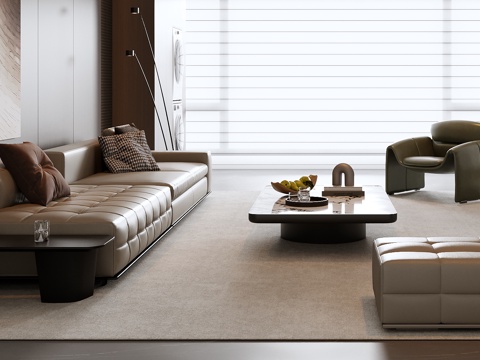 Italian Sofa Coffee Table Combination