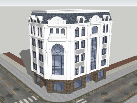 European architecture, street view, architectural appearance