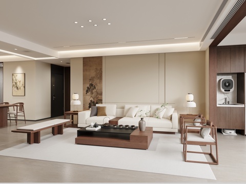 New Chinese Living&Dining Room Song Guest DiningRoom