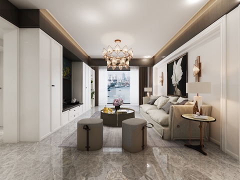 modern living room space