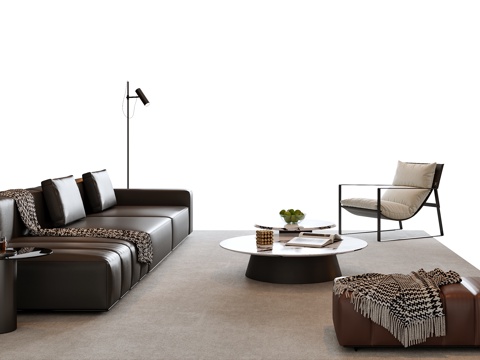Italian Sofa Coffee Table Combination