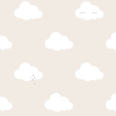 Cartoon clouds wallpaper