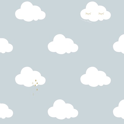 Cartoon clouds wallpaper