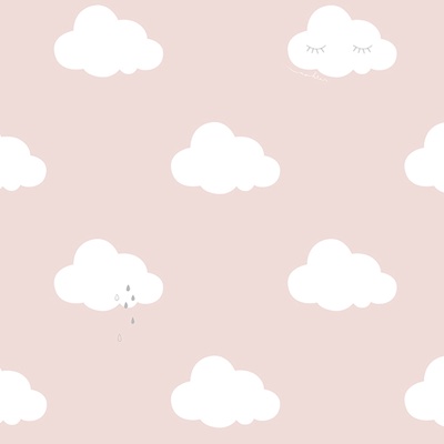 Cartoon clouds wallpaper