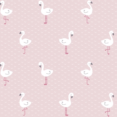 Pink children's cartoon wallpaper