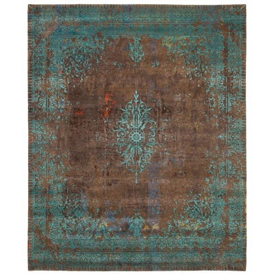 distressed printed carpet