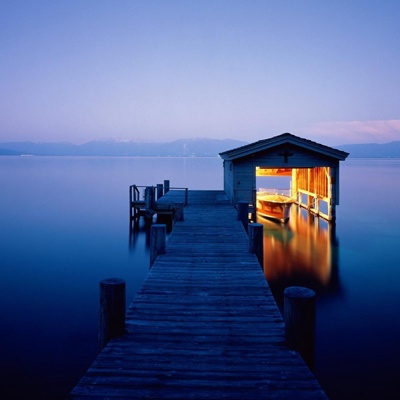 Lakeside Pier Night View