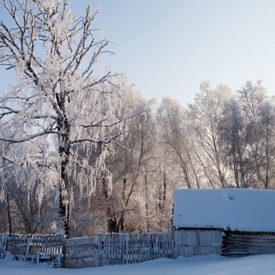 Outdoor snow in winter