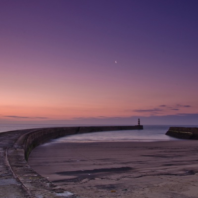 Dusk Seaside Lighthouse