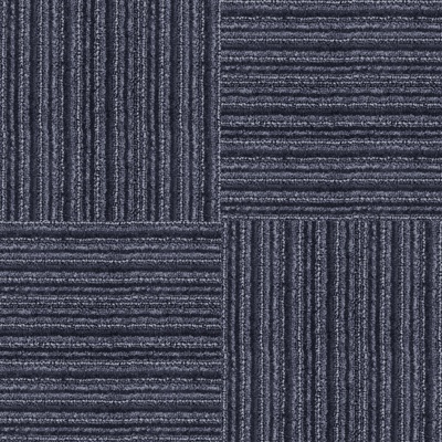 Seamless blue gray striped plush carpet