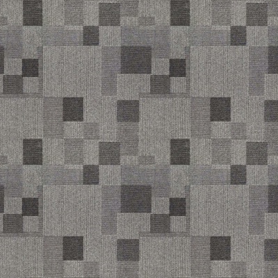 Seamless gray square linen carpet