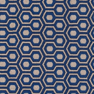 Seamless blue geometric carpet