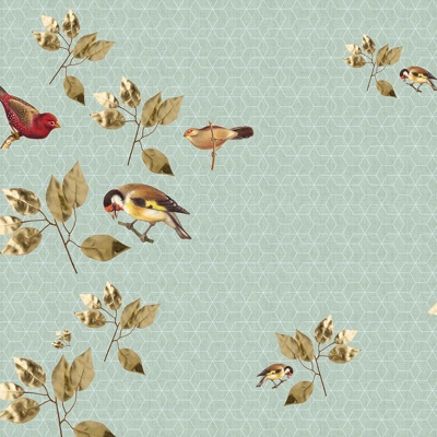 Chinese style flower and bird wallpaper