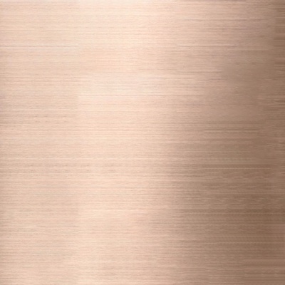 Bronze brushed stainless steel plate