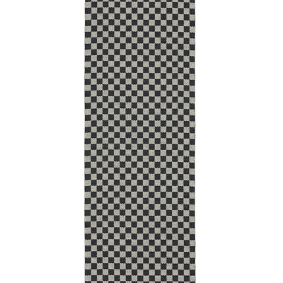 Black gray checkerboard carpet