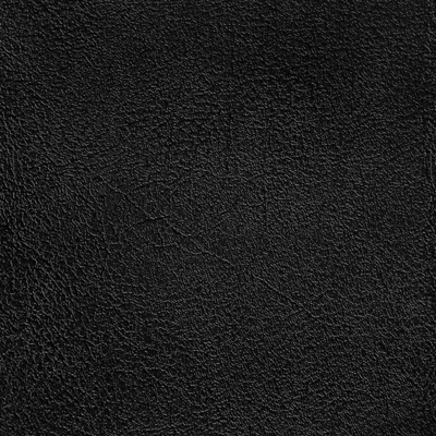 Seamless black fine grain leather