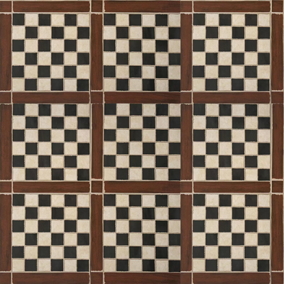 retro style antique ceramic tile