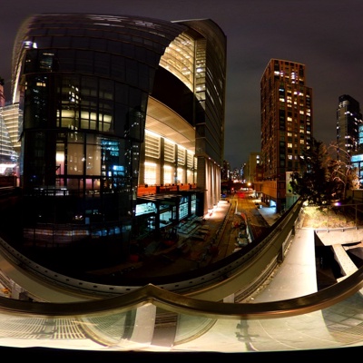 HDR city street night view