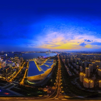 HDR Suzhou night view, HDR city night view