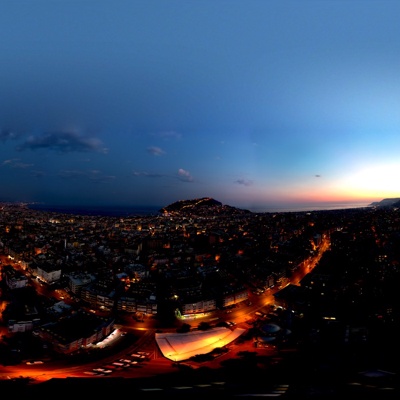 HDR city night view