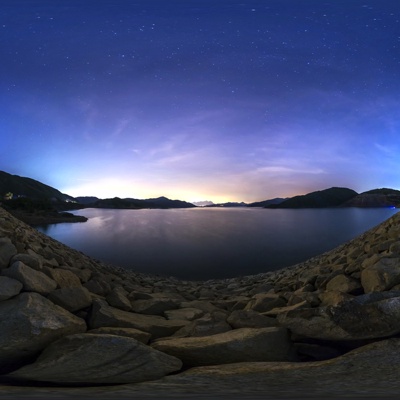 HDR Riverside Night View