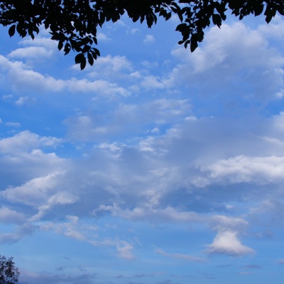 blue sky white clouds sky