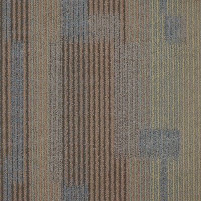 Striped office carpet