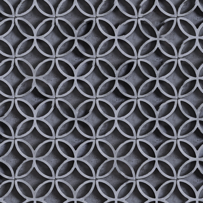 Grey Chinese Grille Tile Green Tile