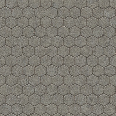 Seamless hexagonal stone parquet floor tile sidewalk road ground square paving