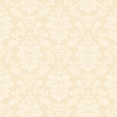 Seamless creamy-white European French classical pattern wallpaper wall covering wall covering