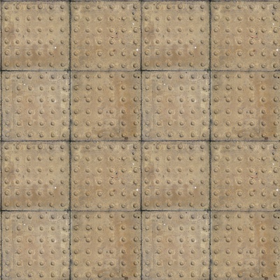 Seamless damaged cement parquet floor tile pavement road ground square paving