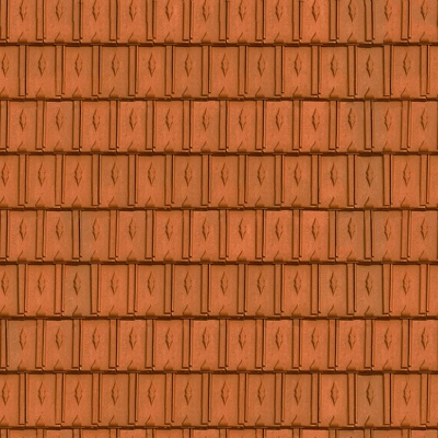 Seamless villa building roof clay ceramic tiles