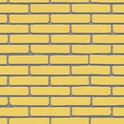 Seamless yellow brick wall exterior wall ground