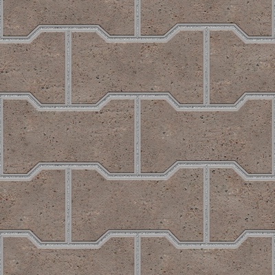 Seamless parquet cement floor tile pavement road ground square paving