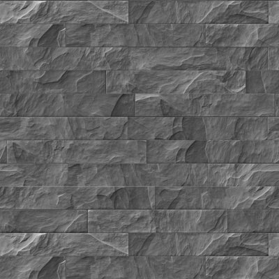 dark gray culture stone rock wall