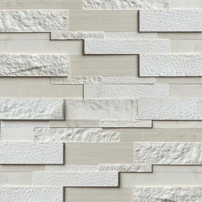 White brick wall exterior wall